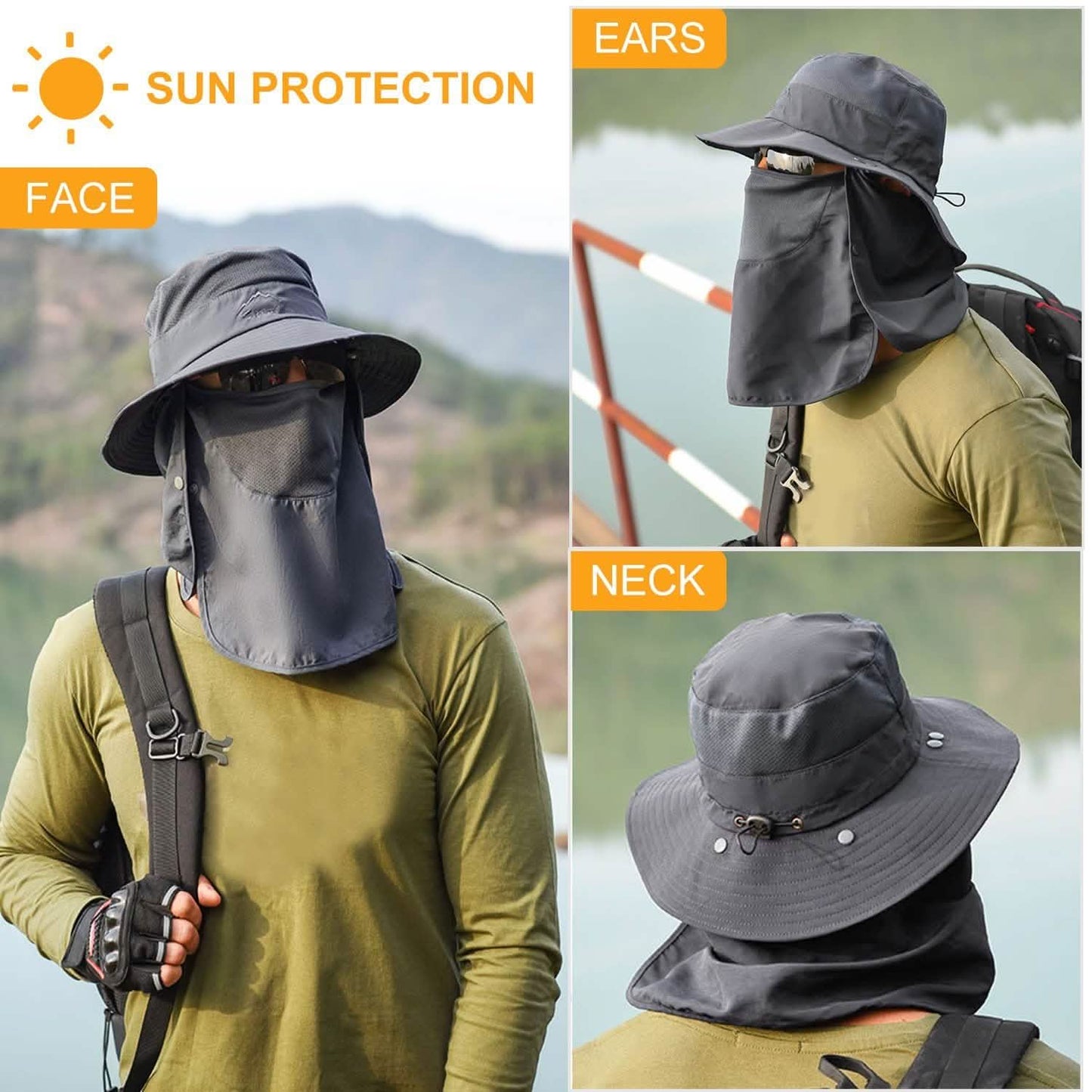 Fishing Bucket Hat Breathable Wide Brim DailySale