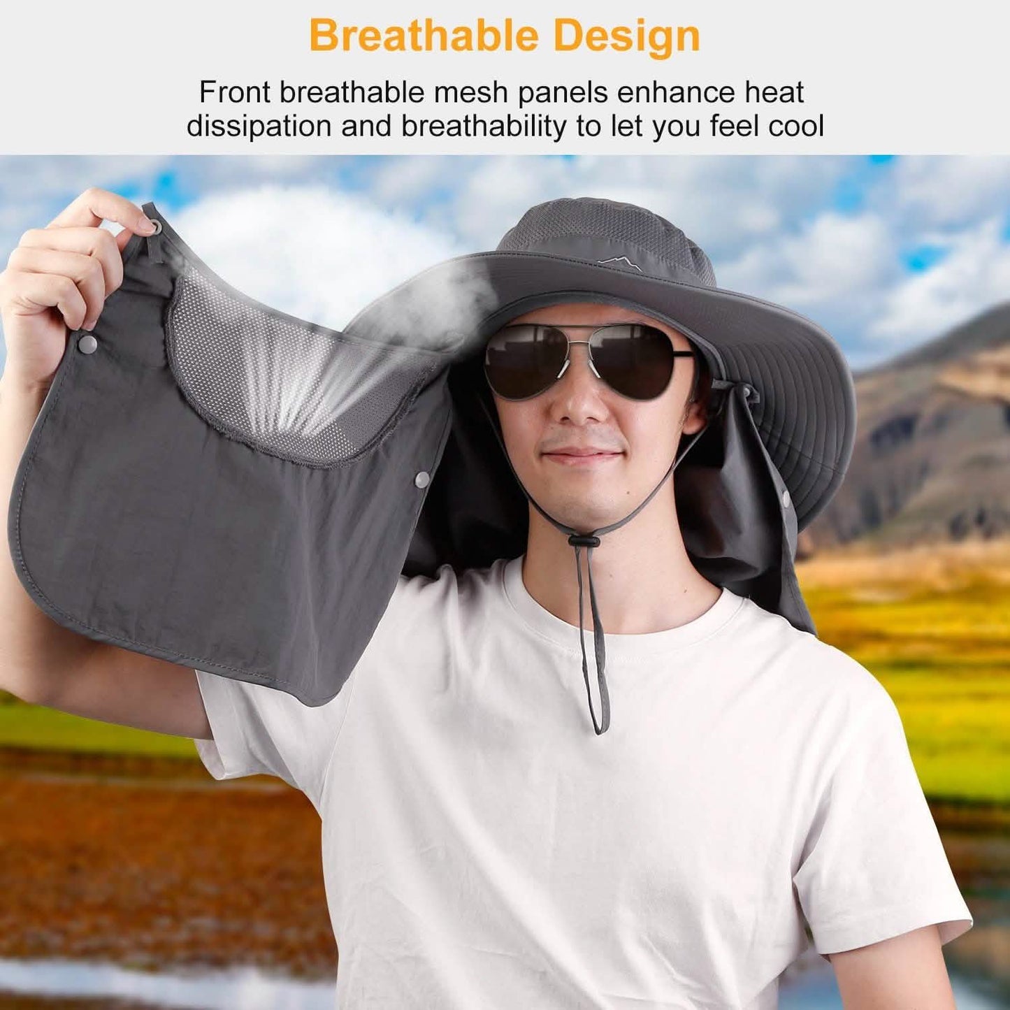 Fishing Bucket Hat Breathable Wide Brim DailySale