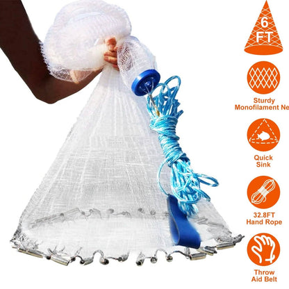 Fishing Cast Net Bait Trap Heavy Duty DailySale