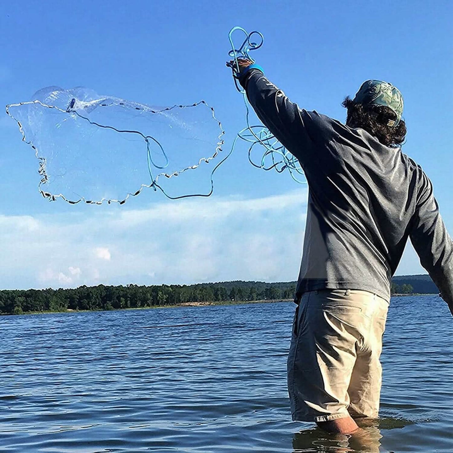 Fishing Cast Net Bait Trap Heavy Duty DailySale