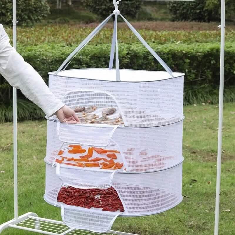 Fishing Net Hanging Dryer Bag Mesh Clothes Drying Basket Rack DailySale