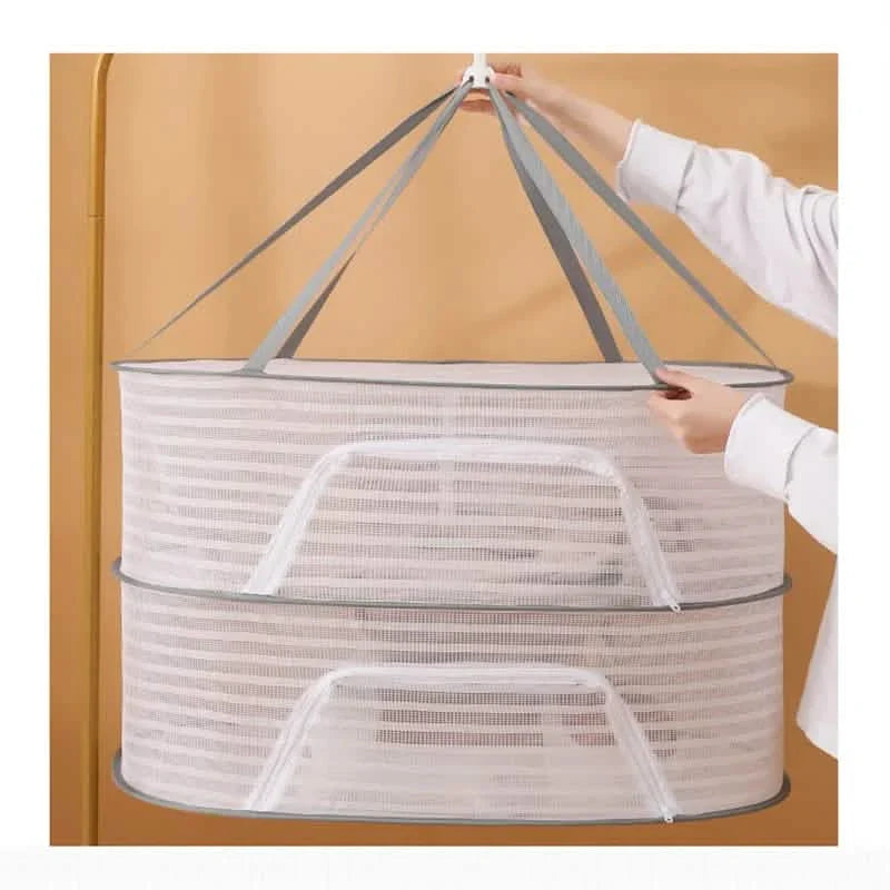 Fishing Net Hanging Dryer Bag Mesh Clothes Drying Basket Rack DailySale