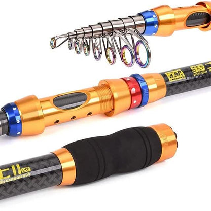 Fishing Rod and Reel Combo Telespin Rod DailySale