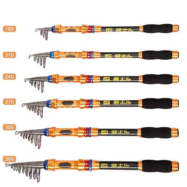 Fishing Rod and Reel Combo Telespin Rod DailySale