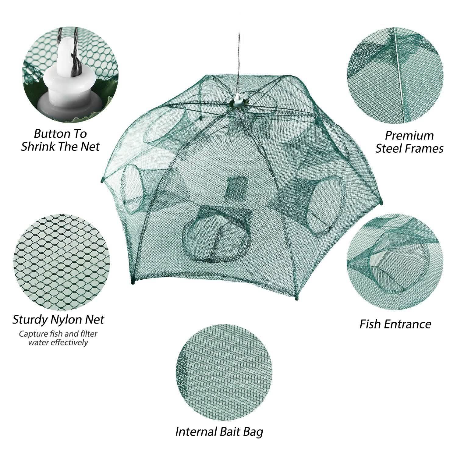 Fishing Trap Net Portable - Fishing Bait Trap DailySale