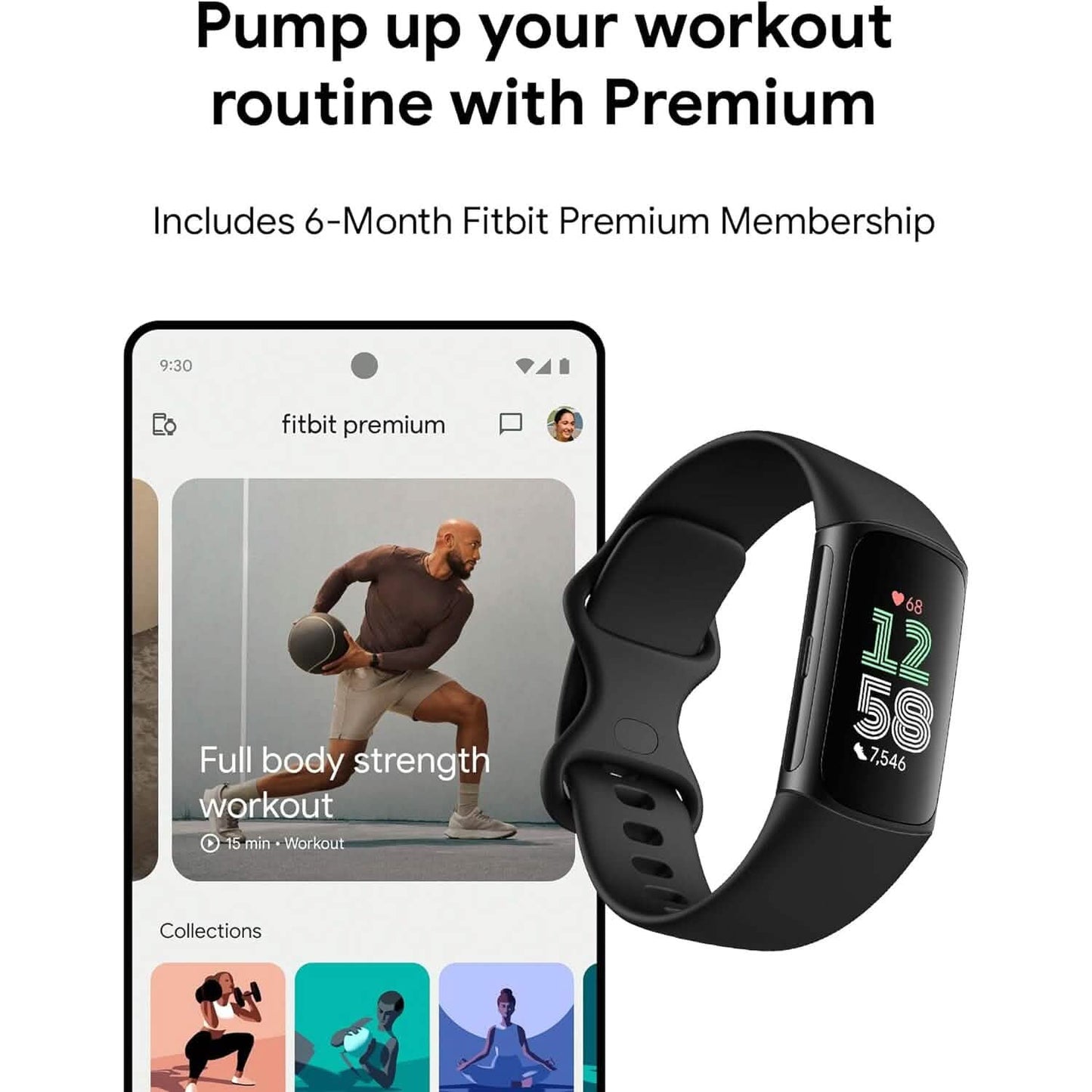 Fitbit Charge 6 Fitness Tracker  (Refurbished) DailySale