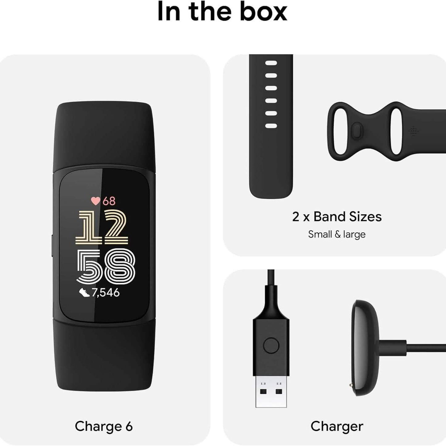 Fitbit Charge 6 Fitness Tracker  (Refurbished) DailySale