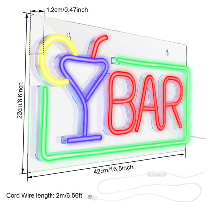FITNATE  3D Art USB Powered LED Open Display Board Decorate DailySale