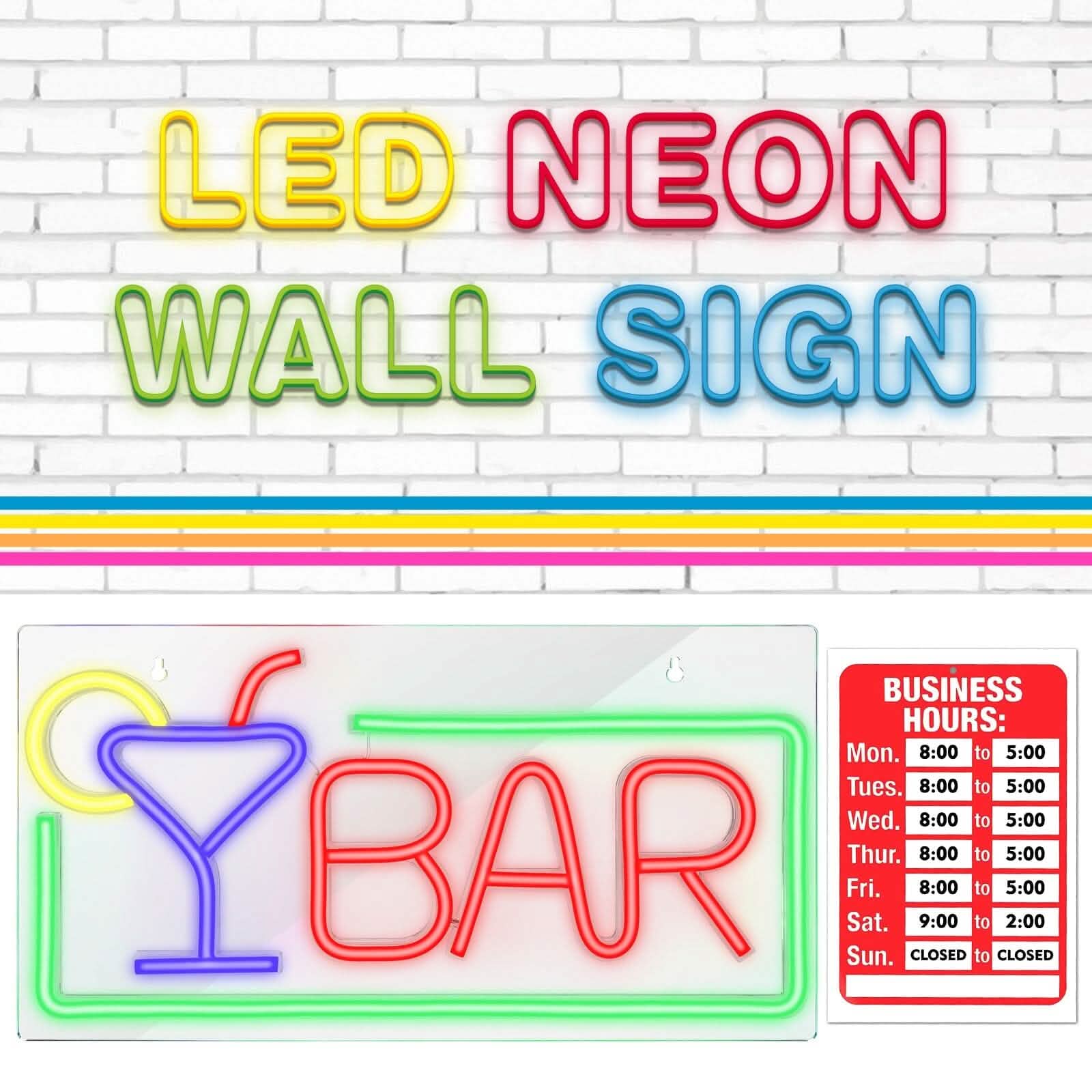 FITNATE  3D Art USB Powered LED Open Display Board Decorate DailySale