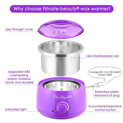 Fitnate Hair Removal Hot Wax Warmer Set DailySale