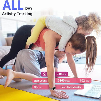 Fitness Tracker with Heart Rate Monitor, Blood Pressure Watch for Women DailySale
