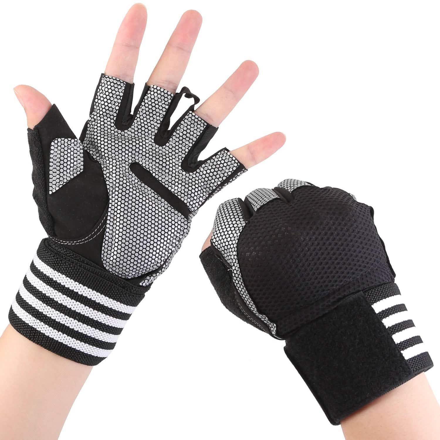 Fitness Workout Gloves with Wrist Wrap Strap DailySale