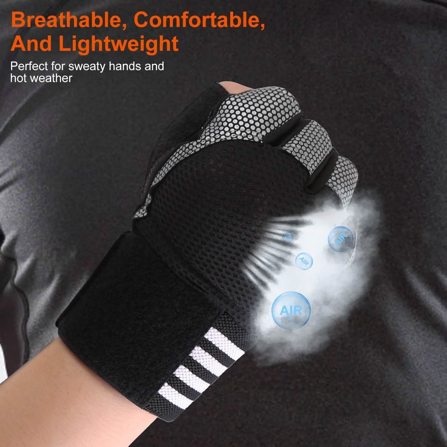 Fitness Workout Gloves with Wrist Wrap Strap DailySale