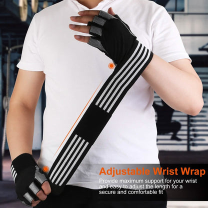 Fitness Workout Gloves with Wrist Wrap Strap DailySale