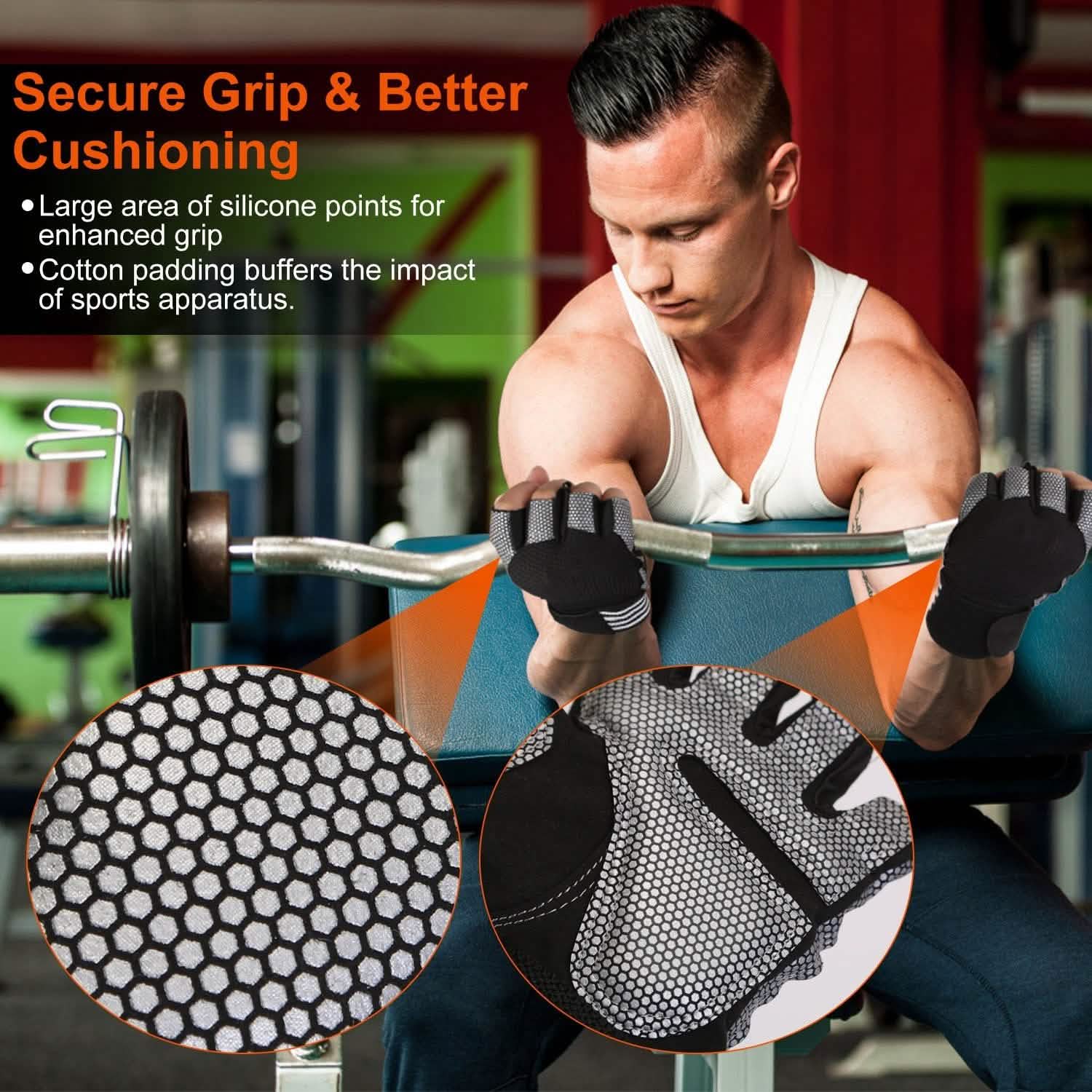 Fitness Workout Gloves with Wrist Wrap Strap DailySale
