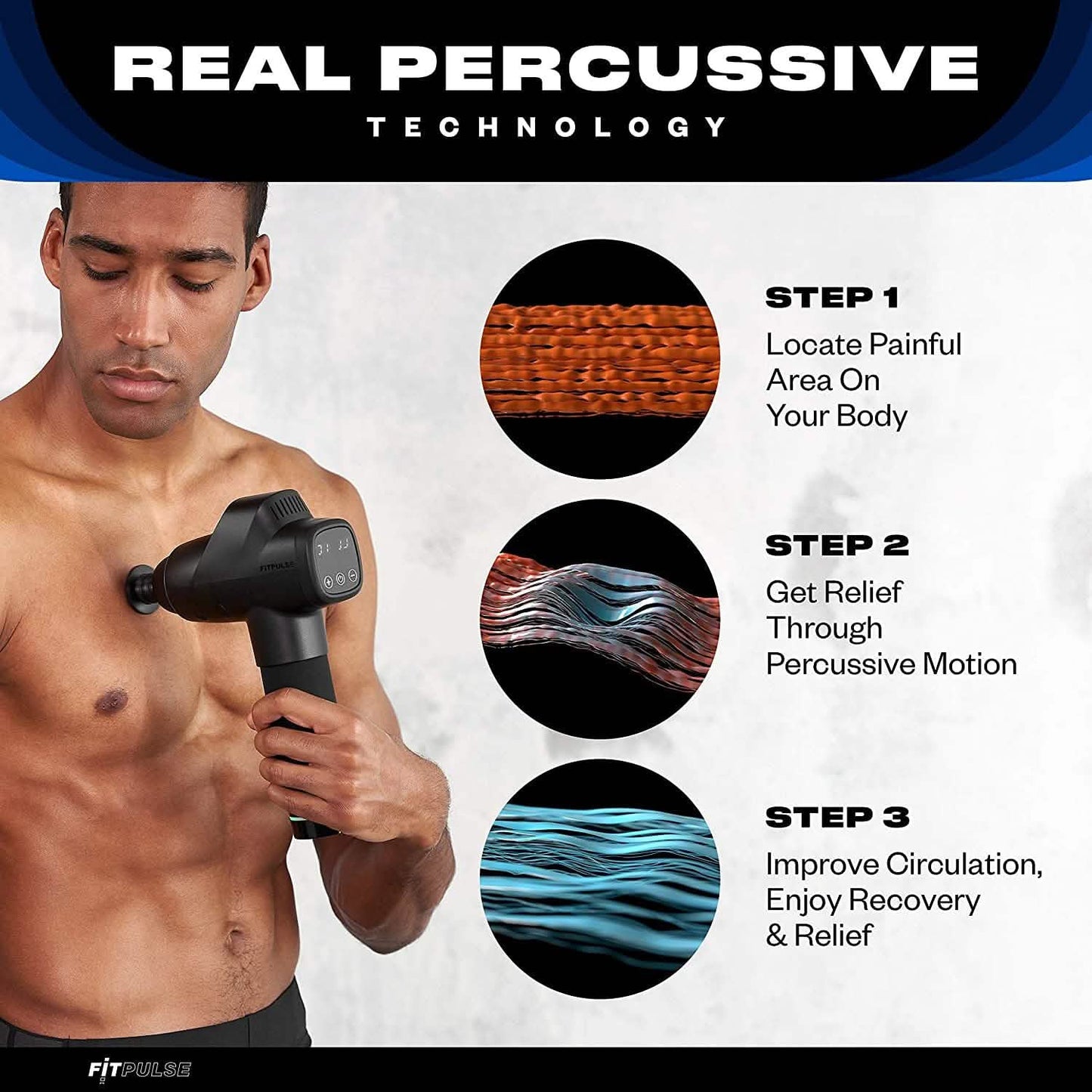Fitpulse Percussion Massage Gun DailySale