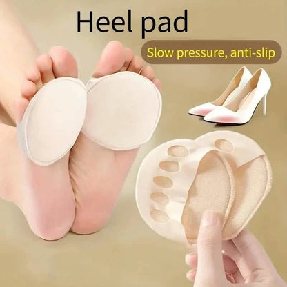 Five-Toe Forefoot Pads For Women High Heels, Shock Absorption Half Insoles, Toe Pad Inserts DailySale