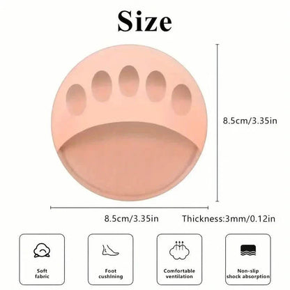 Five-Toe Forefoot Pads For Women High Heels, Shock Absorption Half Insoles, Toe Pad Inserts DailySale