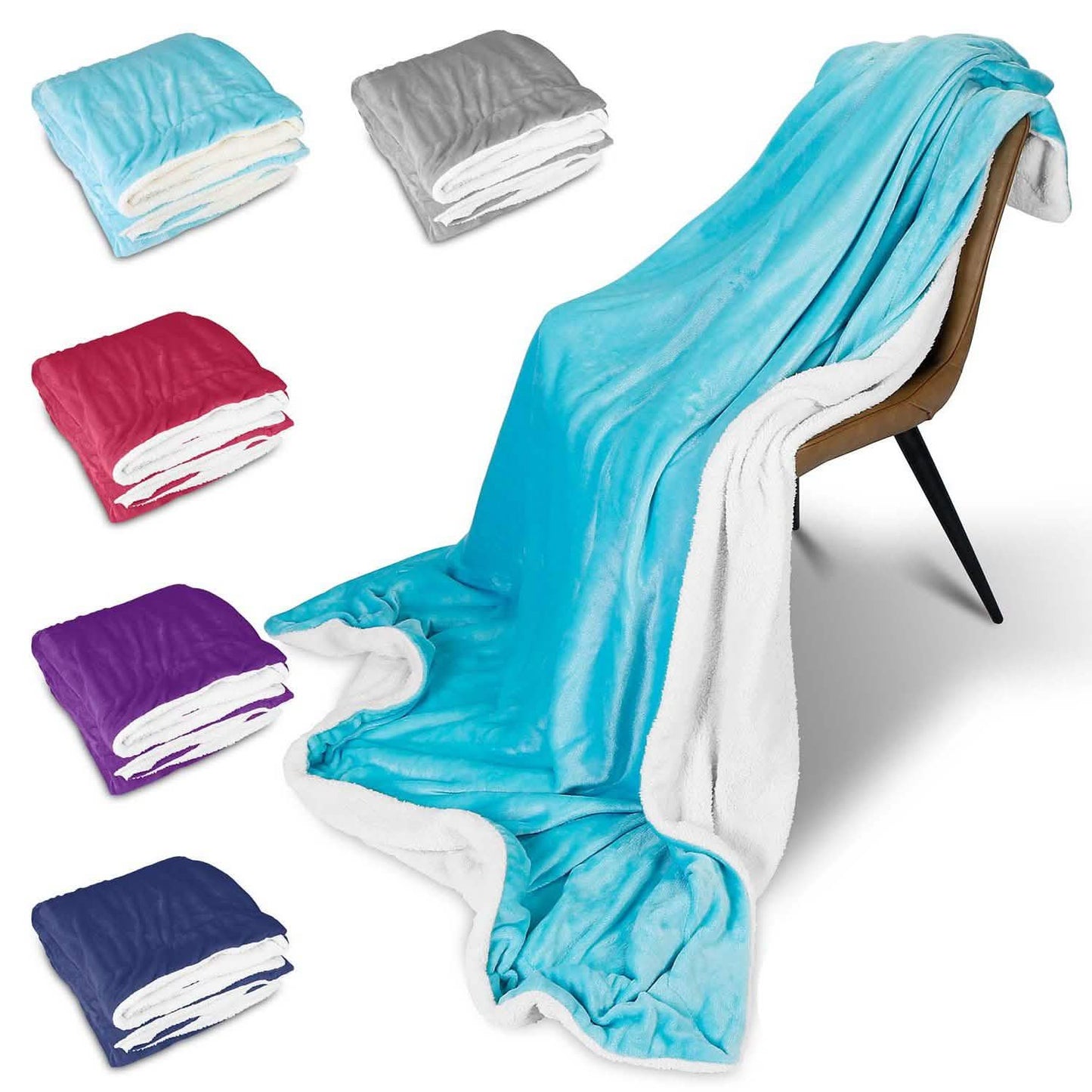 Fleece Throw Blanket Flannel Bed Cover DailySale