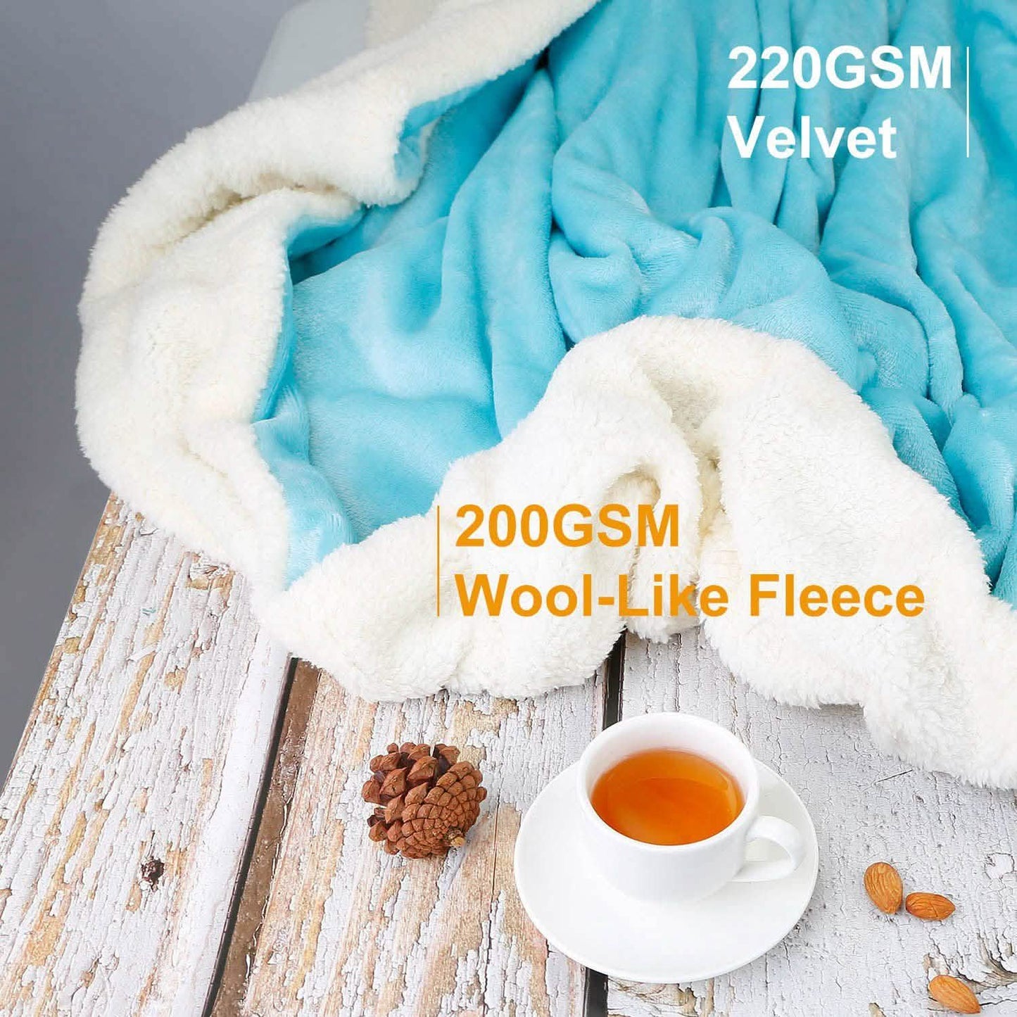 Fleece Throw Blanket Flannel Bed Cover DailySale