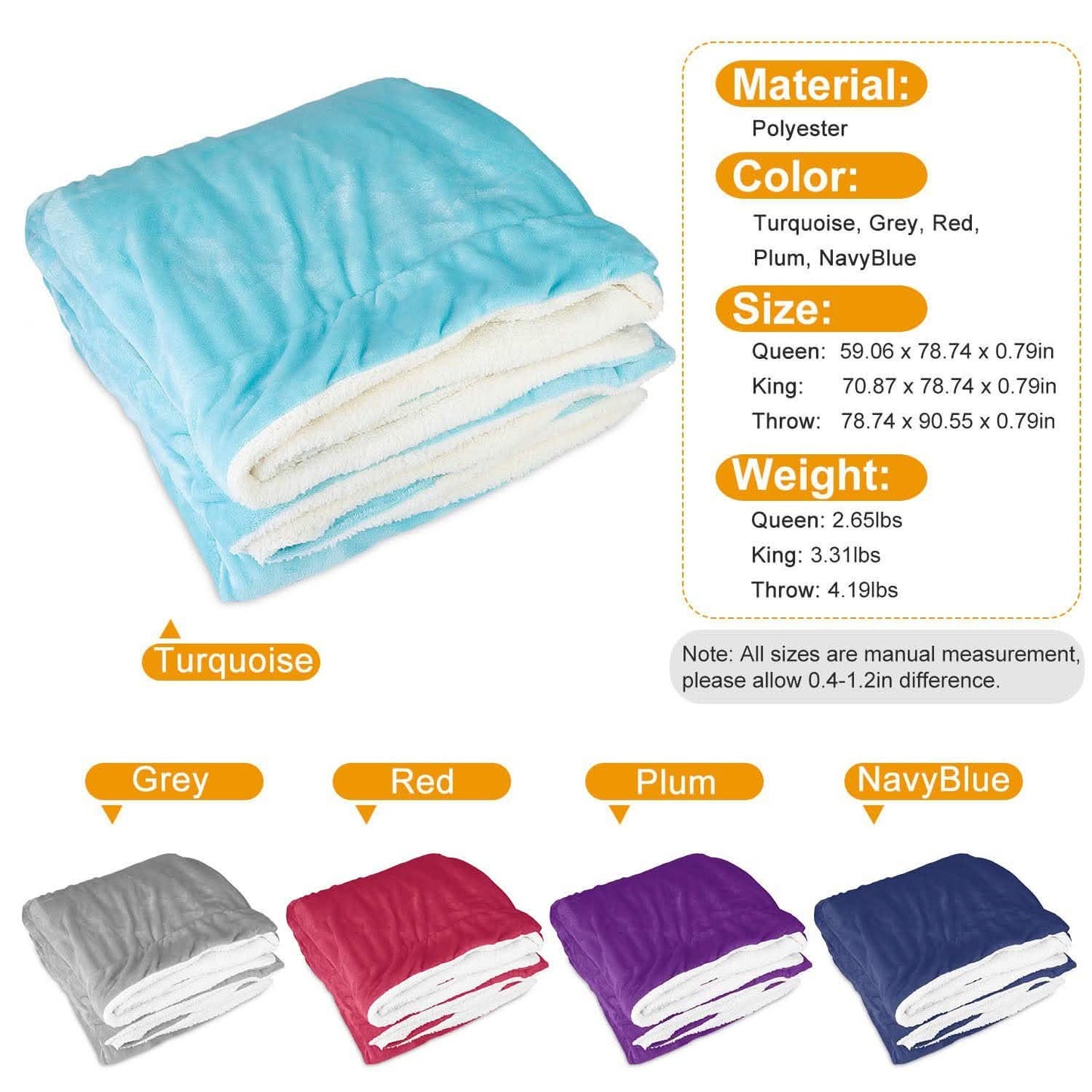 Fleece Throw Blanket Flannel Bed Cover DailySale