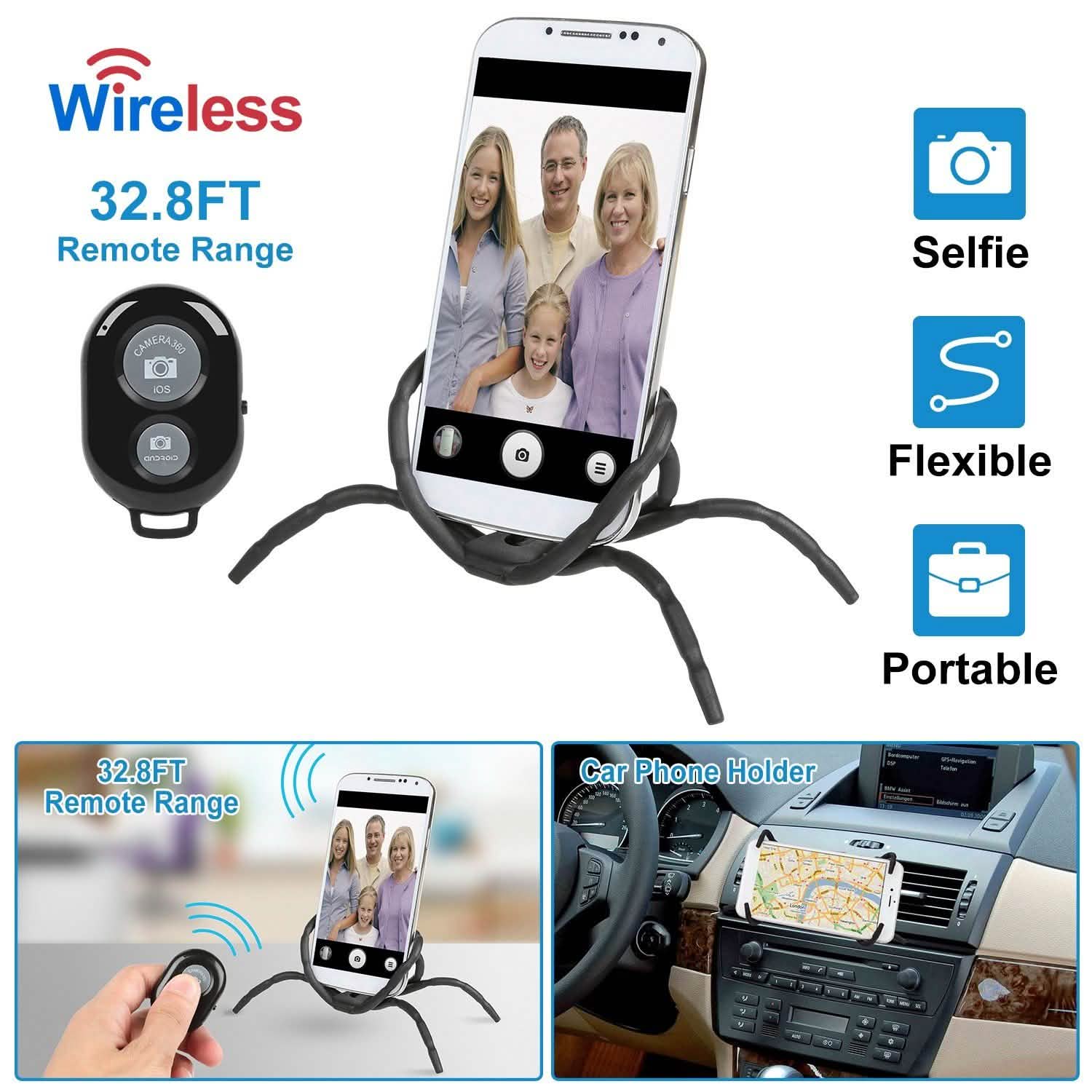 Flexible Spider Phone Stand Remote Cradle DailySale