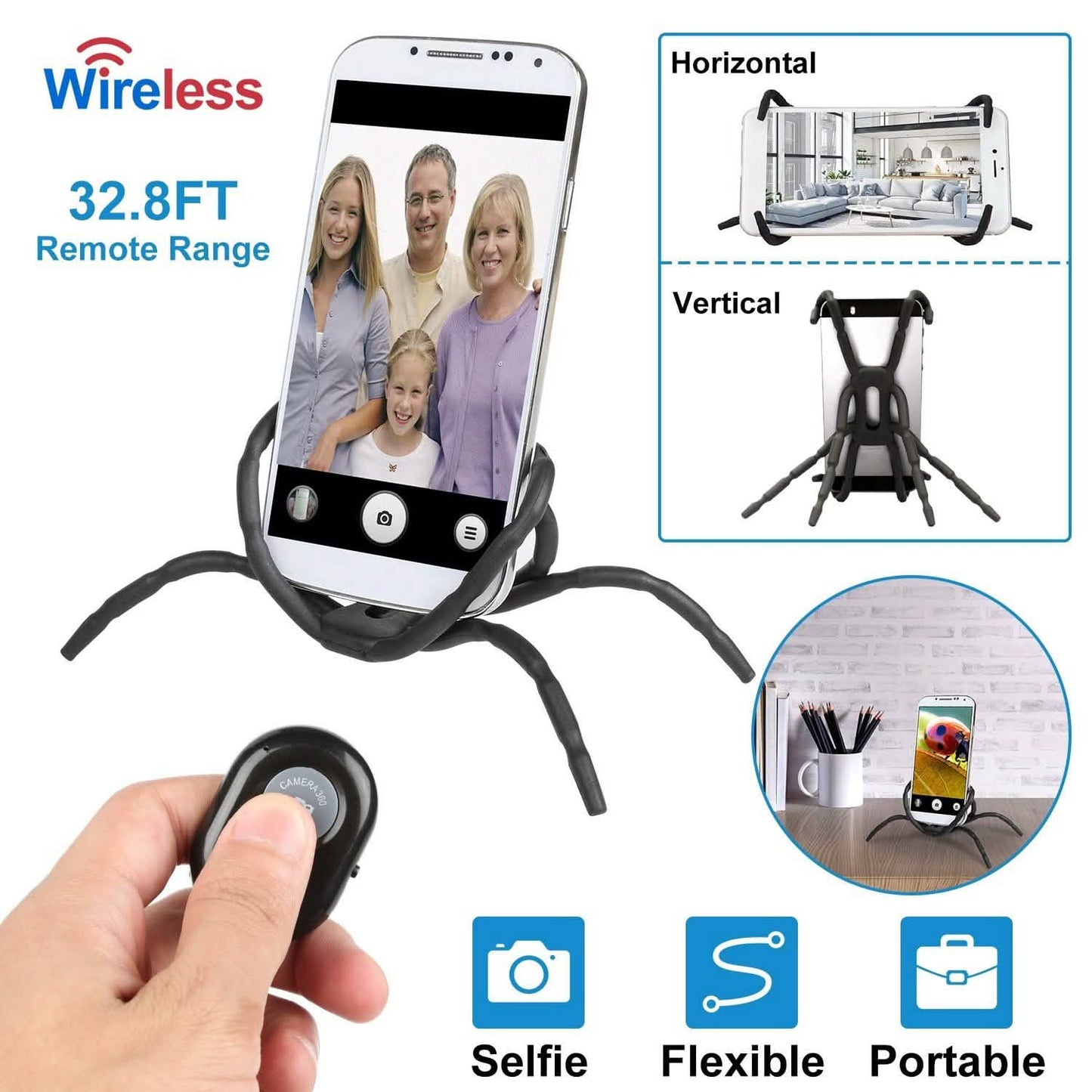 Flexible Spider Phone Stand Remote Cradle DailySale