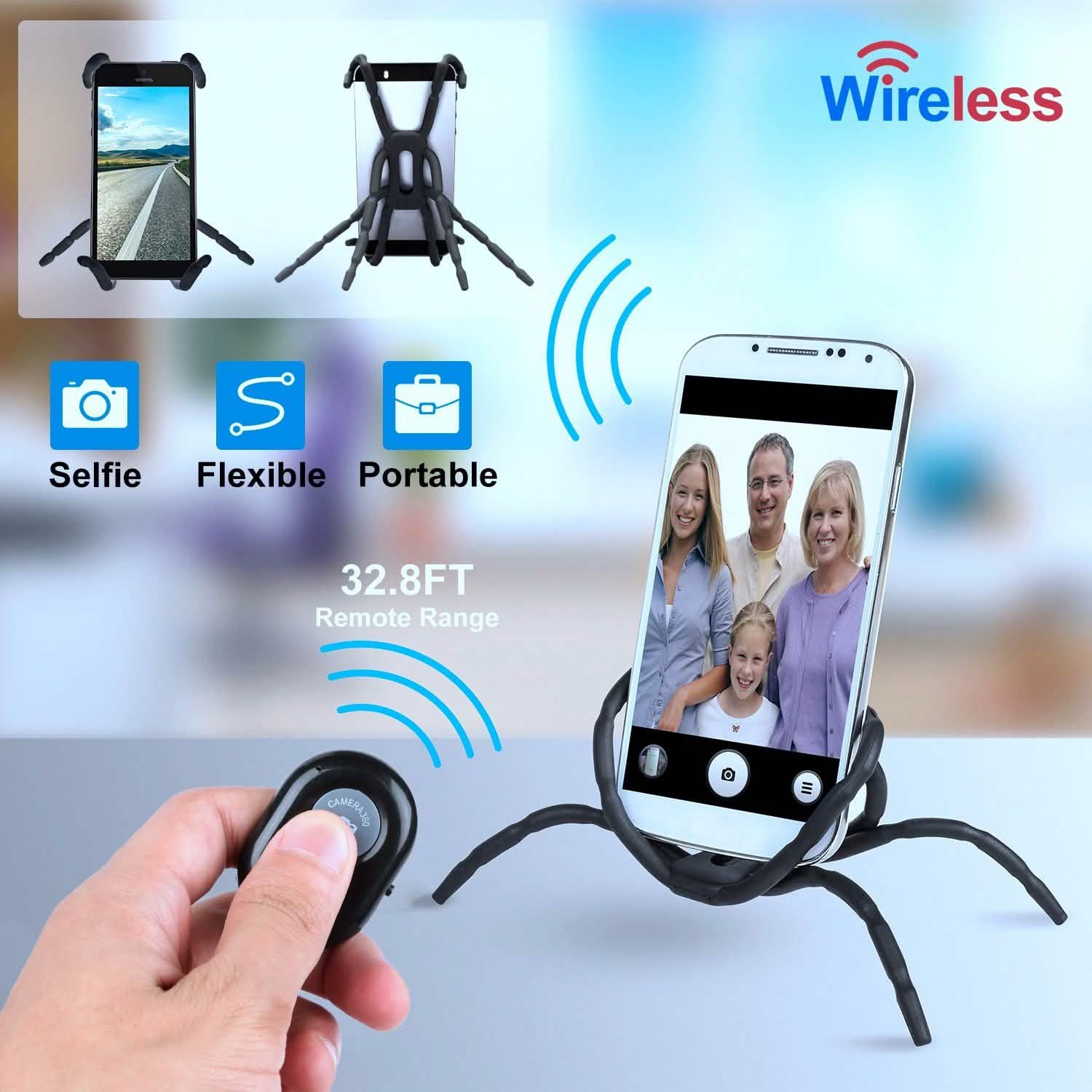 Flexible Spider Phone Stand Remote Cradle DailySale