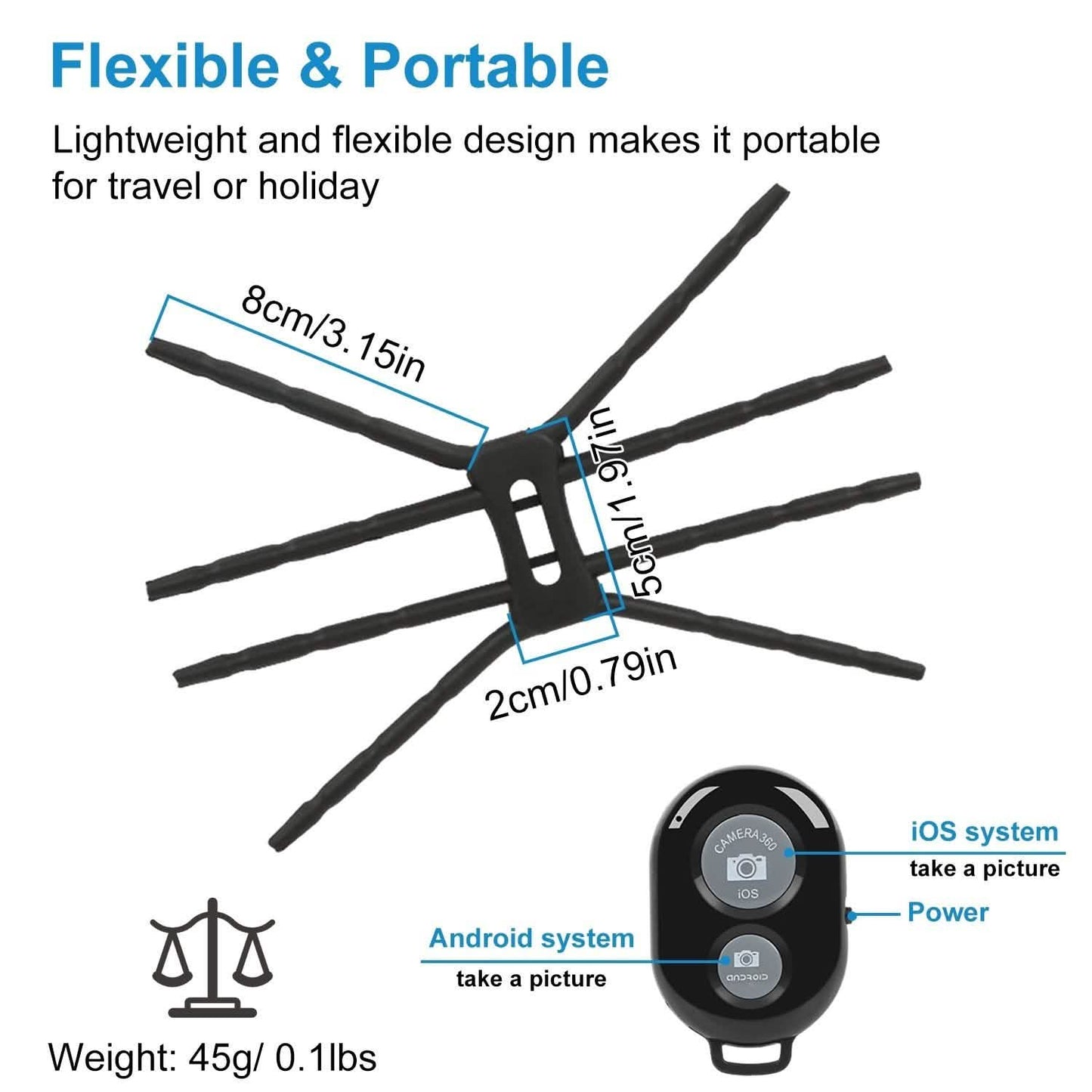 Flexible Spider Phone Stand Remote Cradle DailySale