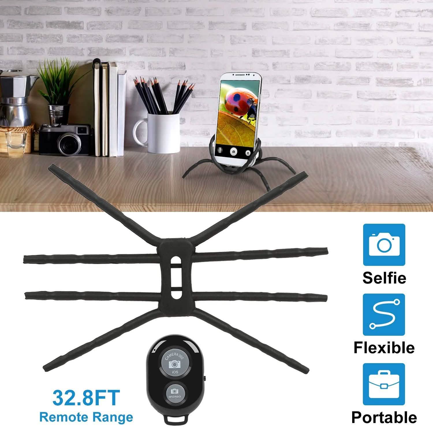 Flexible Spider Phone Stand Remote Cradle DailySale