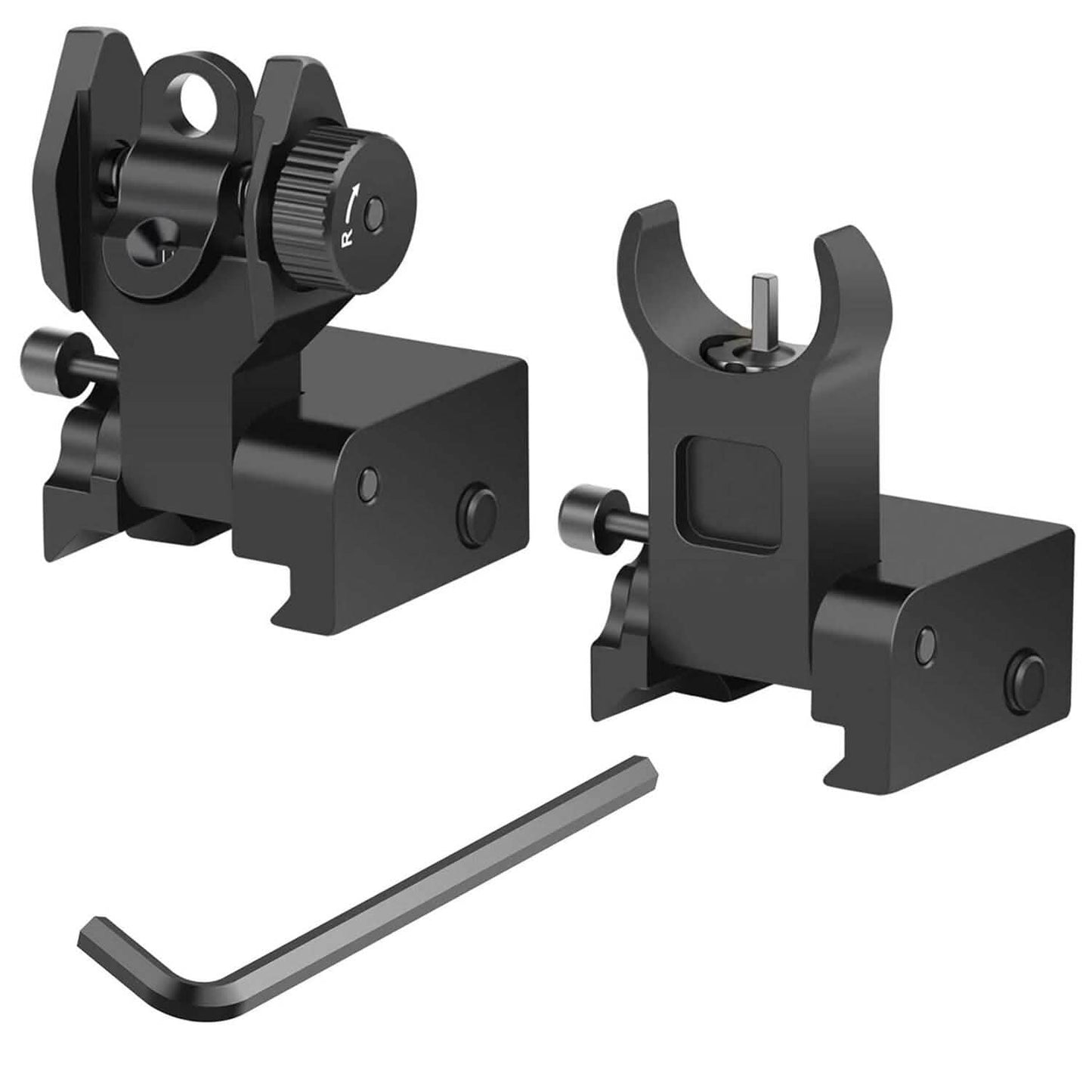 Flip Up Rear Front Aluminum Alloy Tactical Sight Set DailySale