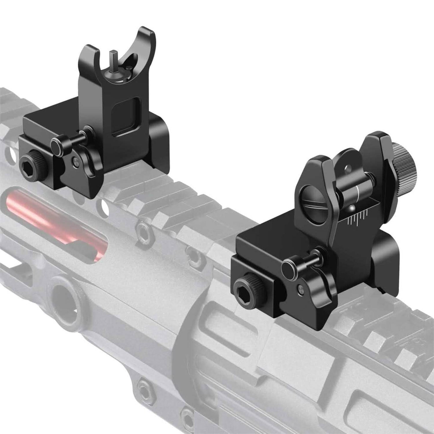 Flip Up Rear Front Aluminum Alloy Tactical Sight Set DailySale