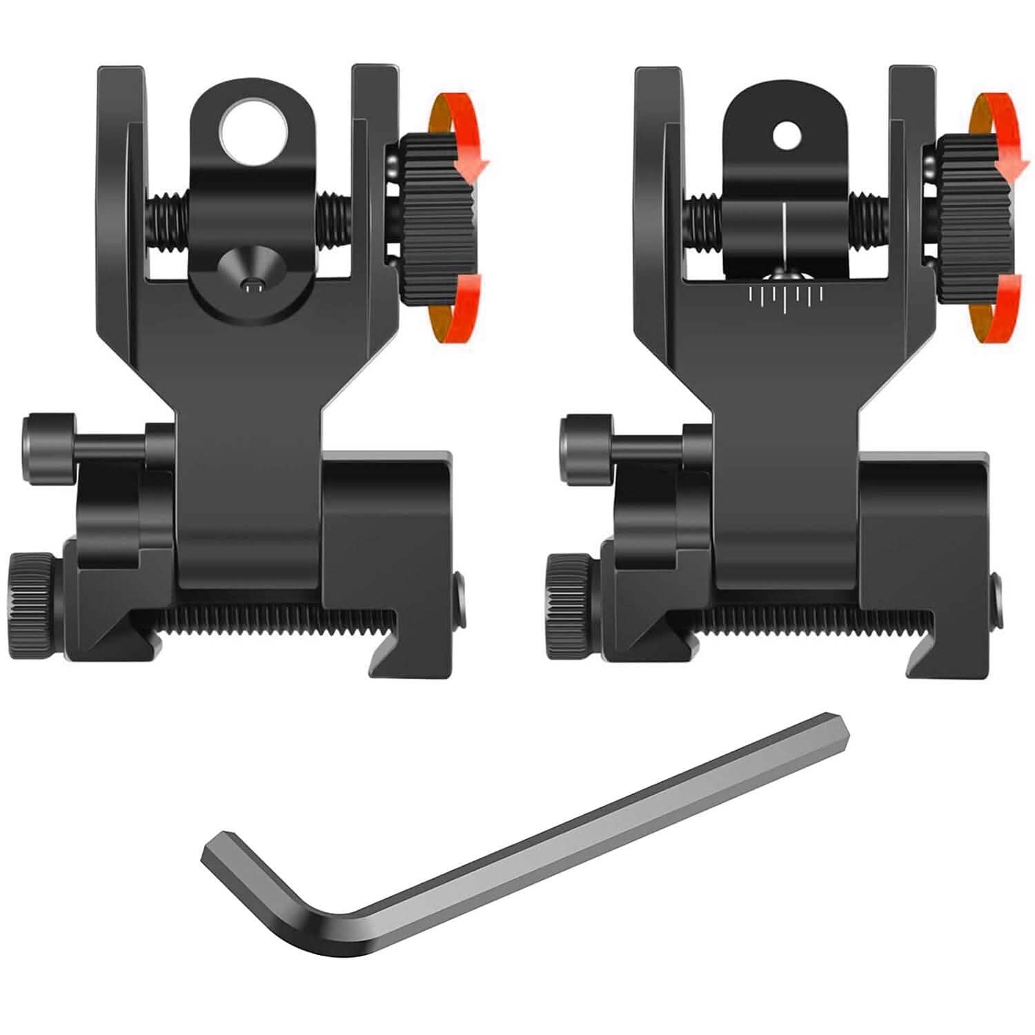Flip Up Rear Front Aluminum Alloy Tactical Sight Set DailySale