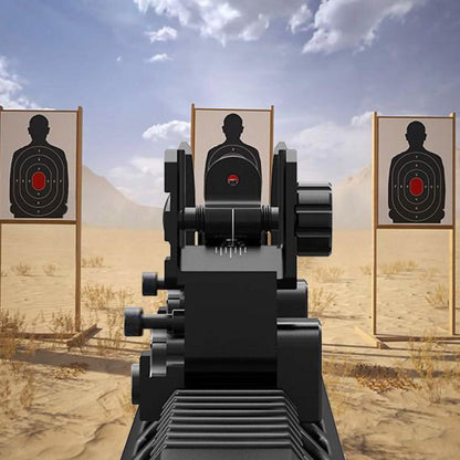 Flip Up Rear Front Aluminum Alloy Tactical Sight Set DailySale