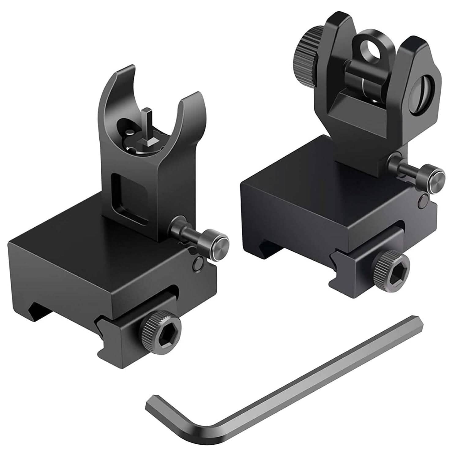 Flip Up Rear Front Aluminum Alloy Tactical Sight Set DailySale