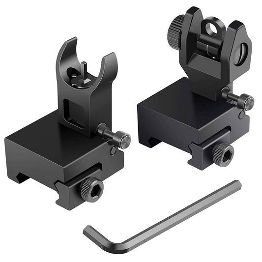 Flip Up Rear Front Aluminum Alloy Tactical Sight Set DailySale