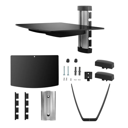 Floating Wall Mounted Strengthened Tempered Glass Shelf DailySale