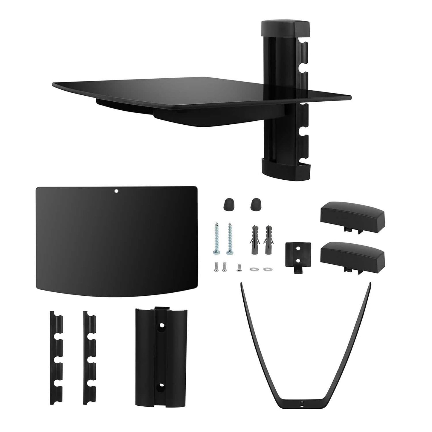Floating Wall Mounted Strengthened Tempered Glass Shelf DailySale