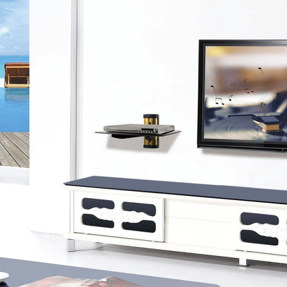 Floating Wall Mounted Strengthened Tempered Glass Shelf DailySale