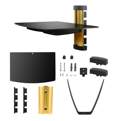 Floating Wall Mounted Strengthened Tempered Glass Shelf DailySale