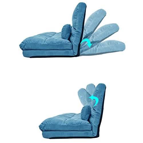 Floor Sofa Bed, Foldable Double Chaise Lounge Sofa Chair DailySale