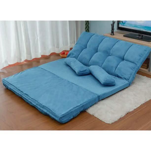 Floor Sofa Bed, Foldable Double Chaise Lounge Sofa Chair DailySale