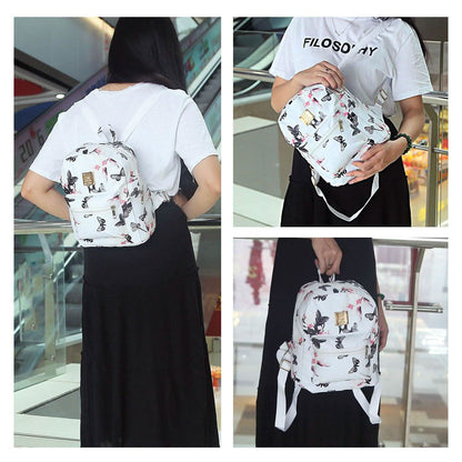 Floral Print Backpack Waterproof Knapsack DailySale