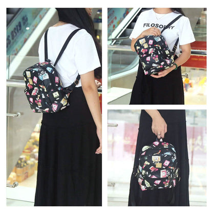 Floral Print Backpack Waterproof Knapsack DailySale