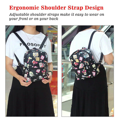 Floral Print Backpack Waterproof Knapsack DailySale