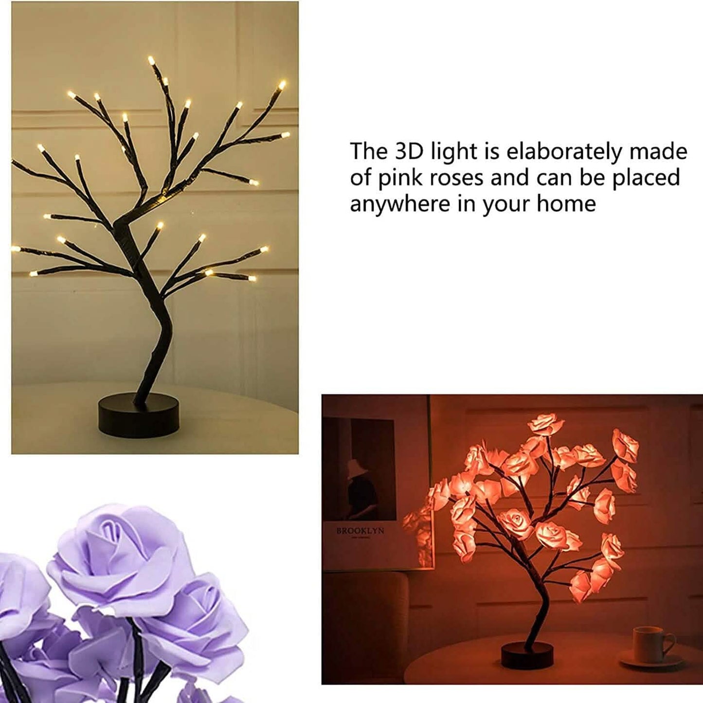 Flower Rose Tree Lamp DailySale