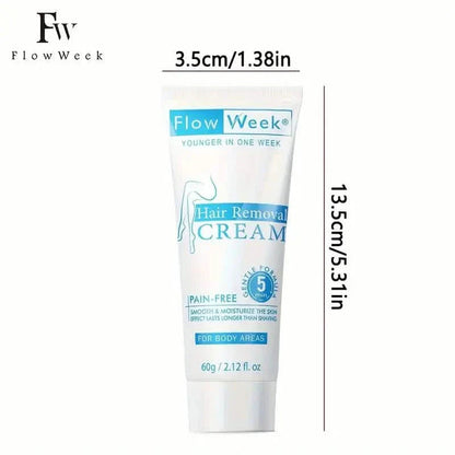 FlowWeek Painless and Irritation-Free Permanent Hair Removal Cream DailySale