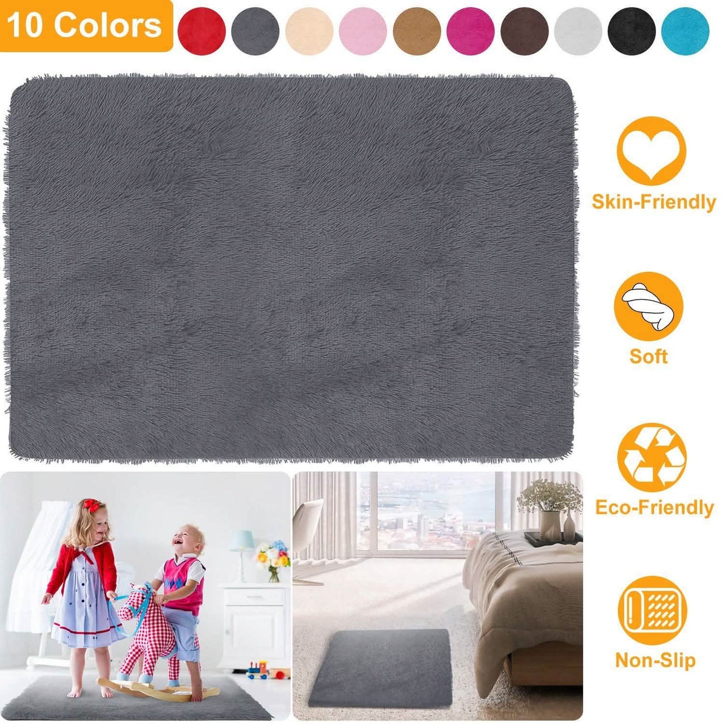 Fluffy Bedroom Anti-Skid Rug DailySale