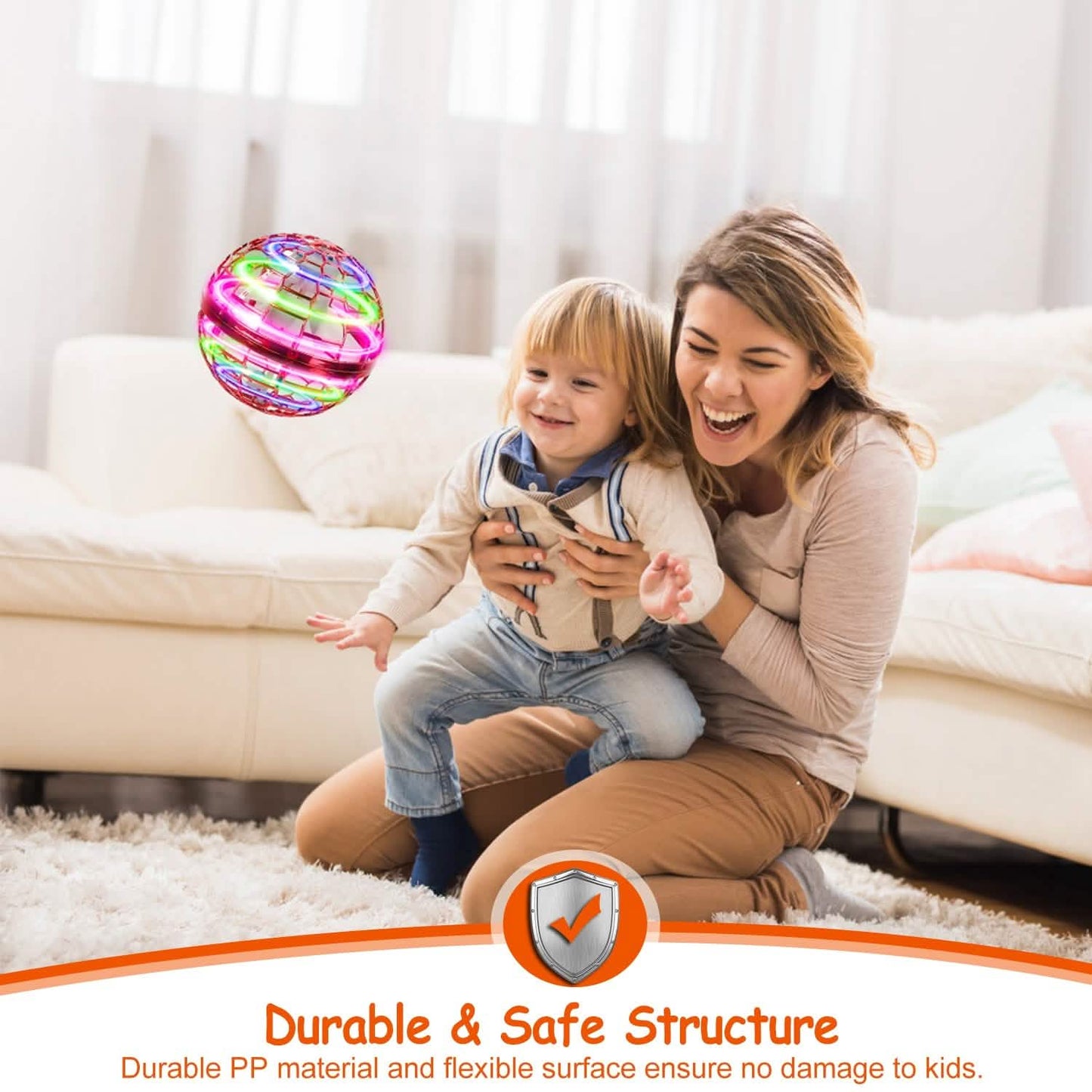 Flying Ball Toys 360¬∞ Rotating Hand Controlled Flying Orb Hover Ball with RGB Lights DailySale