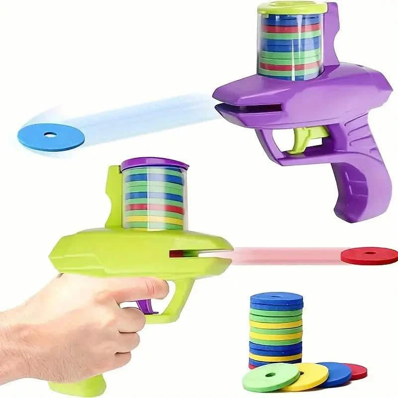 Flying Foam Disc Launcher Handheld Shooter Game DailySale